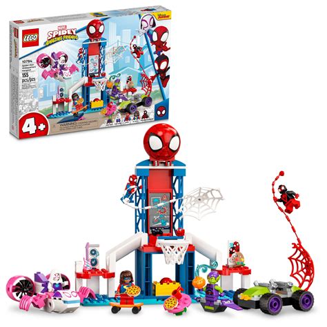 LEGO Marvel Spider-Man Webquarters Hangout 10784 Building Set - Spidey and His Amazing Friends ...