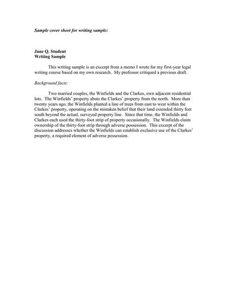 Cover Page For Essay Sample - Online Cover Letter Library