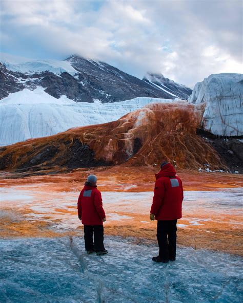 Scientists arriving to Blood Falls, Antarctica : r/photographs