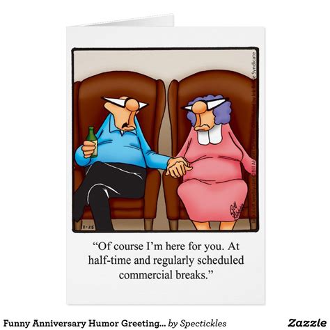 Funny Anniversary Humor Greeting Card | Zazzle | Happy anniversary ...