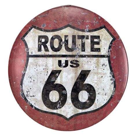 Route 66 Antique Look Tintype Wall Décor | Vintage signs | Metal signs ...