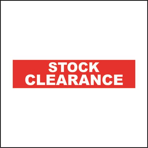 Stock Clearance Posters | POS posters | Clearance signs - Vinyl Addition