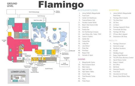 Las Vegas Flamingo hotel map - Ontheworldmap.com