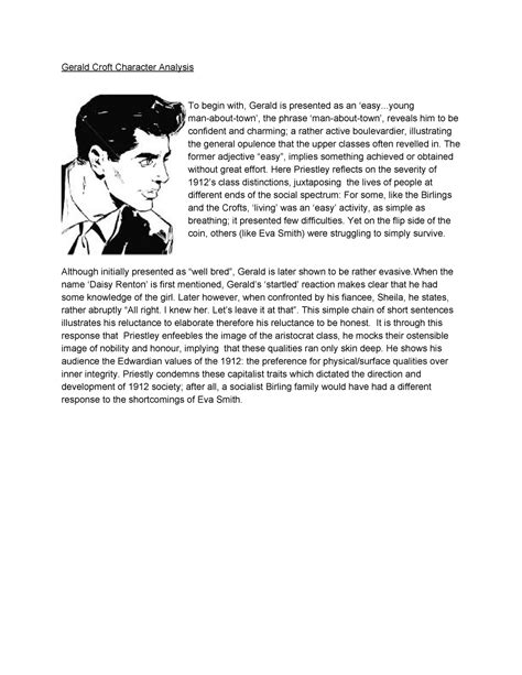 Gerald Croft Character Analysis - The former adjective implies ...