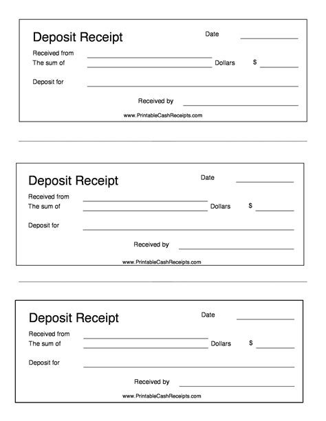 Pdf Printable Receipt Book Template - Receipt Template Free Download