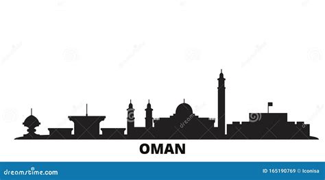 Oman, Muscat - Capital City, Pinned On Political Map Stock Illustration ...