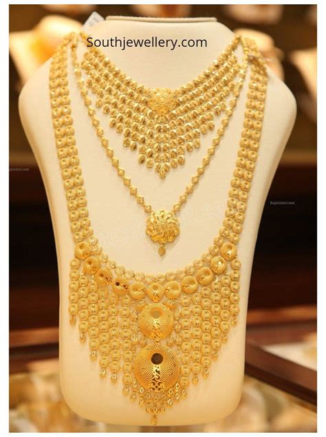 Gold necklace and haram set by Malabar Gold and Diamonds #malabar #gold ...