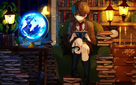 Anime Boy Studying Wallpaper Hd | Images and Photos finder