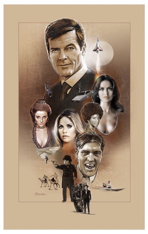 Roger Moore as Bond 1970's | James bond books, James bond movie posters ...