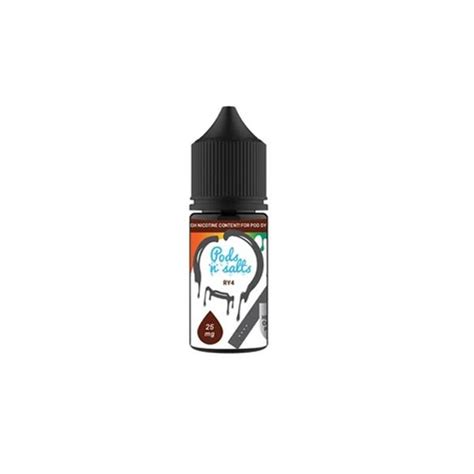 30ml Pods and Salts Nic Salt Vape Juice 25MG - RY4 | Shop Today. Get it Tomorrow! | takealot.com