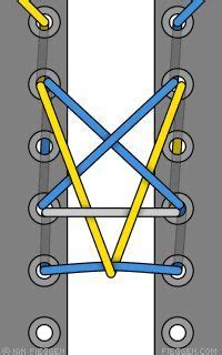 Ian's Shoelace Site - Pentagram Lacing | Ways to tie shoelaces, Shoe lace patterns, Shoe laces