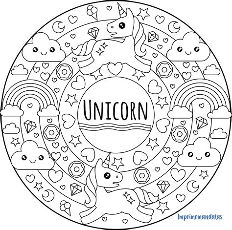 Mandala Unicornio 02