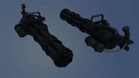 Minigun - 3D Model by Daront