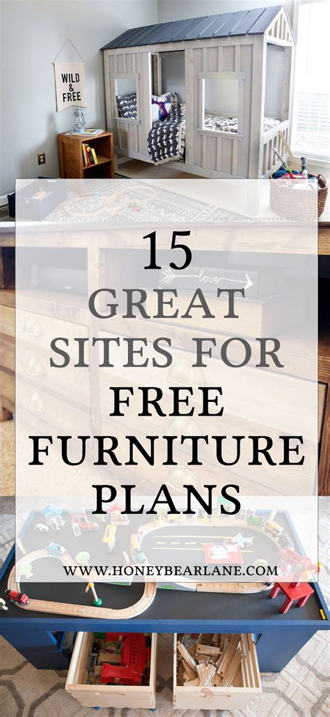 15 Awesome Sites for Free Furniture Building Plans - Honeybear Lane