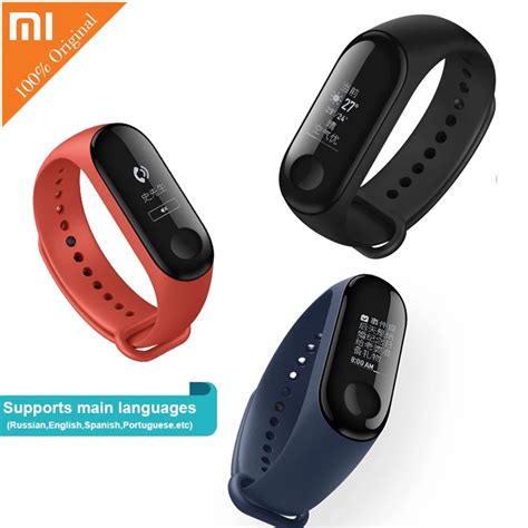 Original Xiaomi Mi Band 3 Smart Watch Xiaomi Mi Band 2 Updated Fitness Sport Bracelet OLED ...