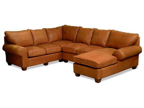 McKinley Leather 955 Mallorie Sectional - Hickory Park Furniture Galleries