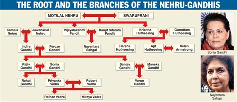 India, its peoples and its neighbors: The Nehru-Gandhi family tree