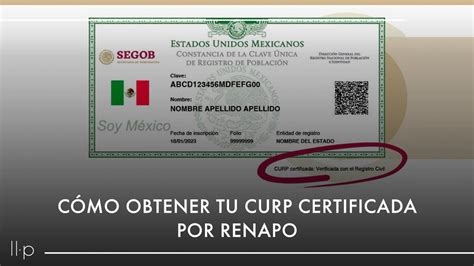 Cómo obtener tu CURP certificada por RENAPO - Llévelo Perfilado