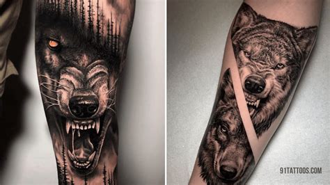 Aggregate more than 77 wolf tattoo inner arm latest - vova.edu.vn