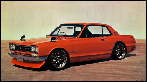 Nissan Skyline 2000 GTR (Original image below) by xCustomGraphix on DeviantArt