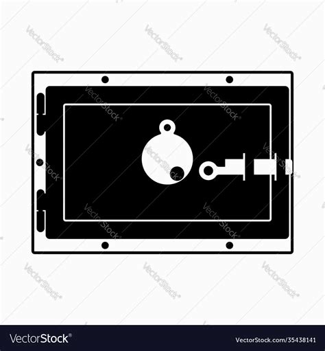 Viewing window on prison cell door Royalty Free Vector Image