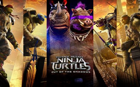 Teenage Mutant Ninja Turtles (TMNT 2) 2016 Out of the Shadows HD Desktop, iPhone & iPad Wallpapers