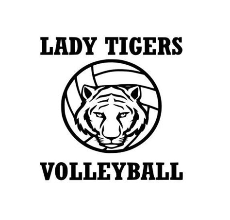 Lady Tigers Volleyball High School college SVG File Cutting | Etsy