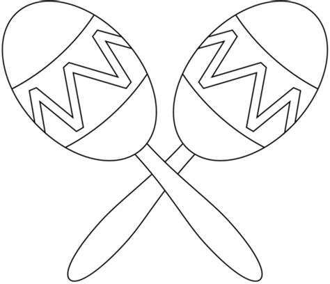 Maracas coloring page | Free Printable Coloring Pages