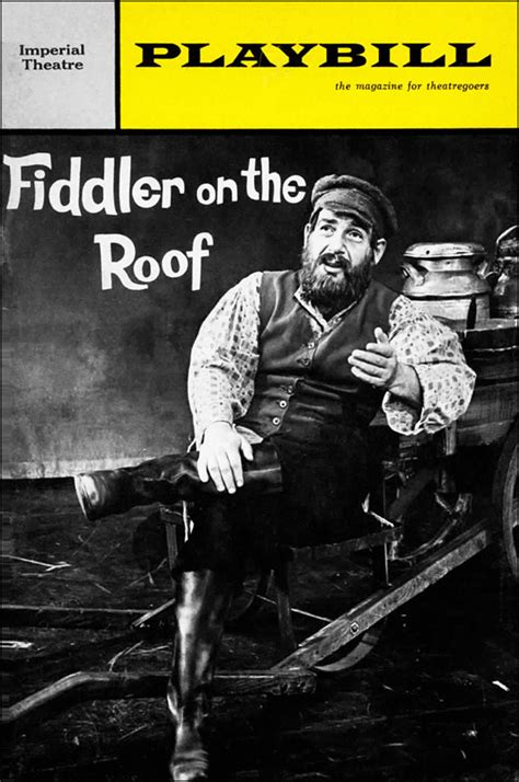 Fiddler on the Roof (Broadway, Imperial Theatre, 1964) | Playbill