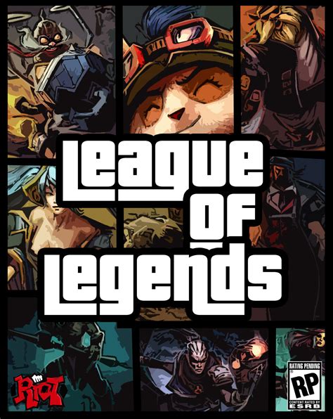 I made a League of Legends poster in the style of GTA. : leagueoflegends