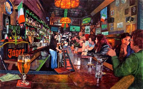 Nancy Whiskey Pub | Painting, Painting illustration, Cartoon art styles