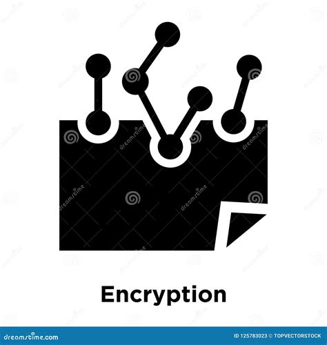 Encryption Icon Vector Isolated on White Background, Logo Concept of Encryption Sign on ...