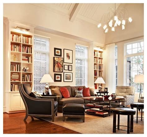 bookshelves living room 2 at the ncstate chancellor’s house design ...