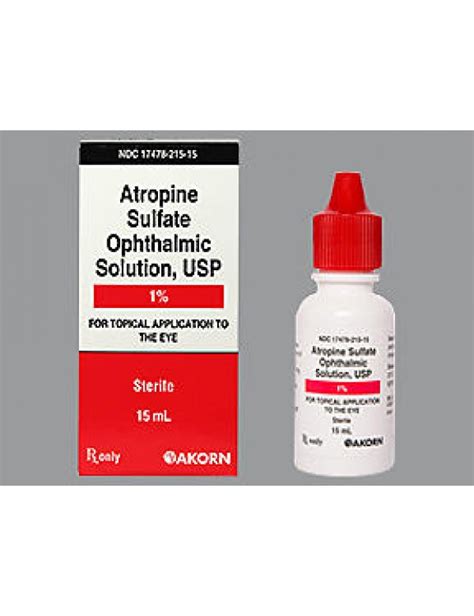 ATROPINE SULFATE OPHTH SOL 1% EYE DROPS 15ML