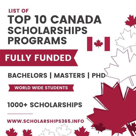 Free Study in Canada - List of top 10 Scholarships Programs in Canada for Bachelors, Masters and ...