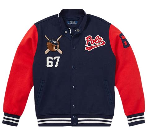 New Polo Ralph Lauren Toddler Boys Polo Bear Baseball Jacket, Navy, Sz 2/2T, 9835-1 - Walmart.com