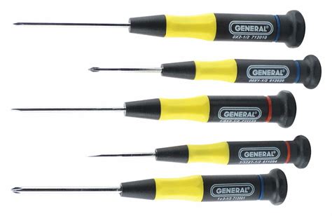 Precision Screwdriver Set, Number of Pieces 5 - Grainger