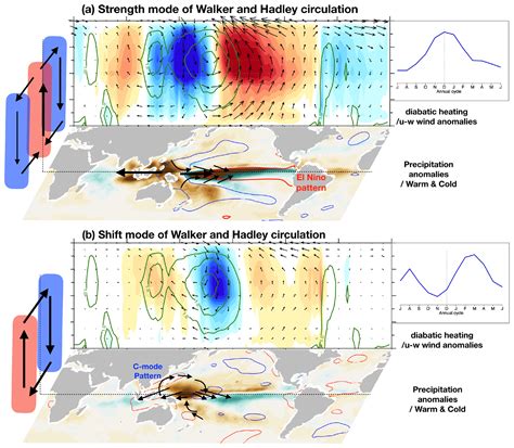 ESD - Synchronized spatial shifts of Hadley and Walker circulations