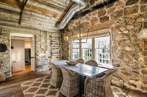 15 Gorgeous Dining Rooms with Stone Walls