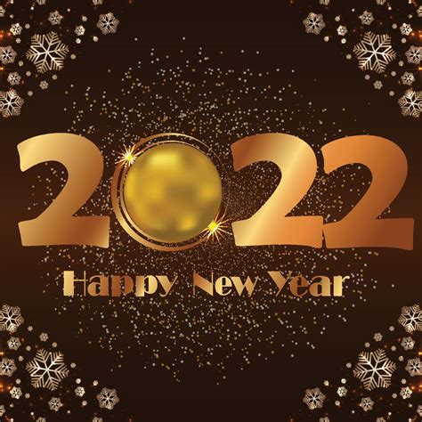 Happy new year 2022 snowflakes 2048867 Vector Art at Vecteezy