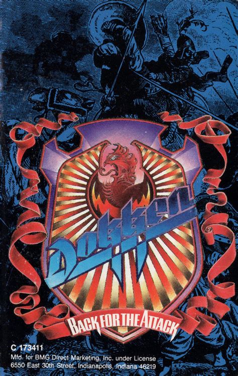 Dokken - Back For The Attack (1987, RCA Club, Cassette) | Discogs