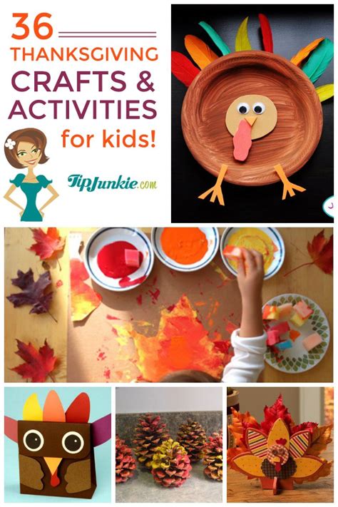 36 Thanksgiving Activities and Kids Crafts | Tip Junkie