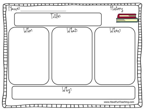 History Graphic Organizer Worksheet - Have Fun Teaching | Graphic organizers, History graphic ...