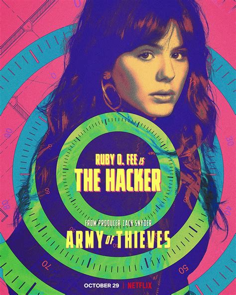 Army of Thieves (2021) Poster - Ruby O. Fee is The Hacker - Netflix ...