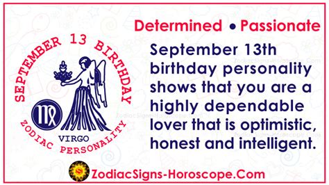 September 13 Zodiac (Virgo) Horoscope Birthday Personality and Lucky Things | ZSH