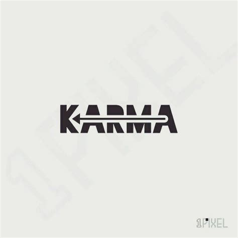 #karma #logo #artwork #design #graphic #idea | Karma tattoo, Karma design, Clever logo design