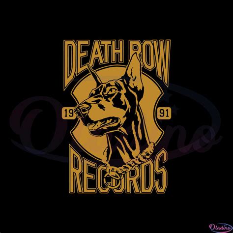 Death Row Records Doberman Svg Graphic Designs Files - Oladinoអ្នកសរសេរកូដ Programmierer 编码员 ผู้ ...