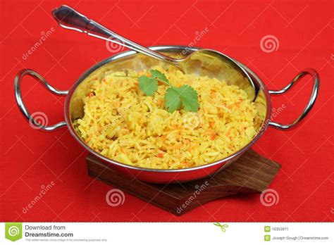 Indian Lemon Pilau Rice stock image. Image of balti, dish - 10353911