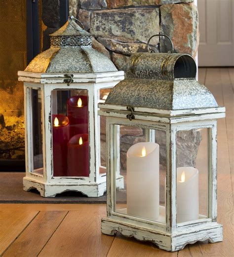 Rustic Indoor Lanterns, Set of 2 | Decorative Accents - Our rustic indoor lanterns look stunning ...