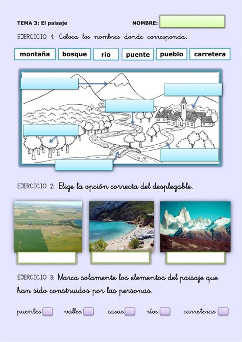 Ficha Online De El Paisaje Para Segundo De Primaria Puedes Hacer Los – Iransmarts